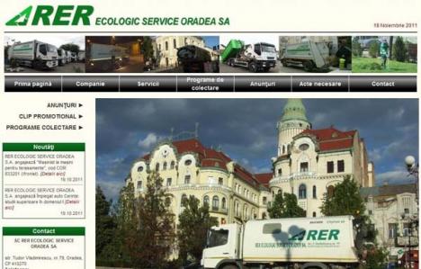 Salubritate online: RER Ecologic Service comunică de-acum cu orădenii şi pe internet